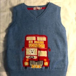 Catch Kidston sweater vest with London bus